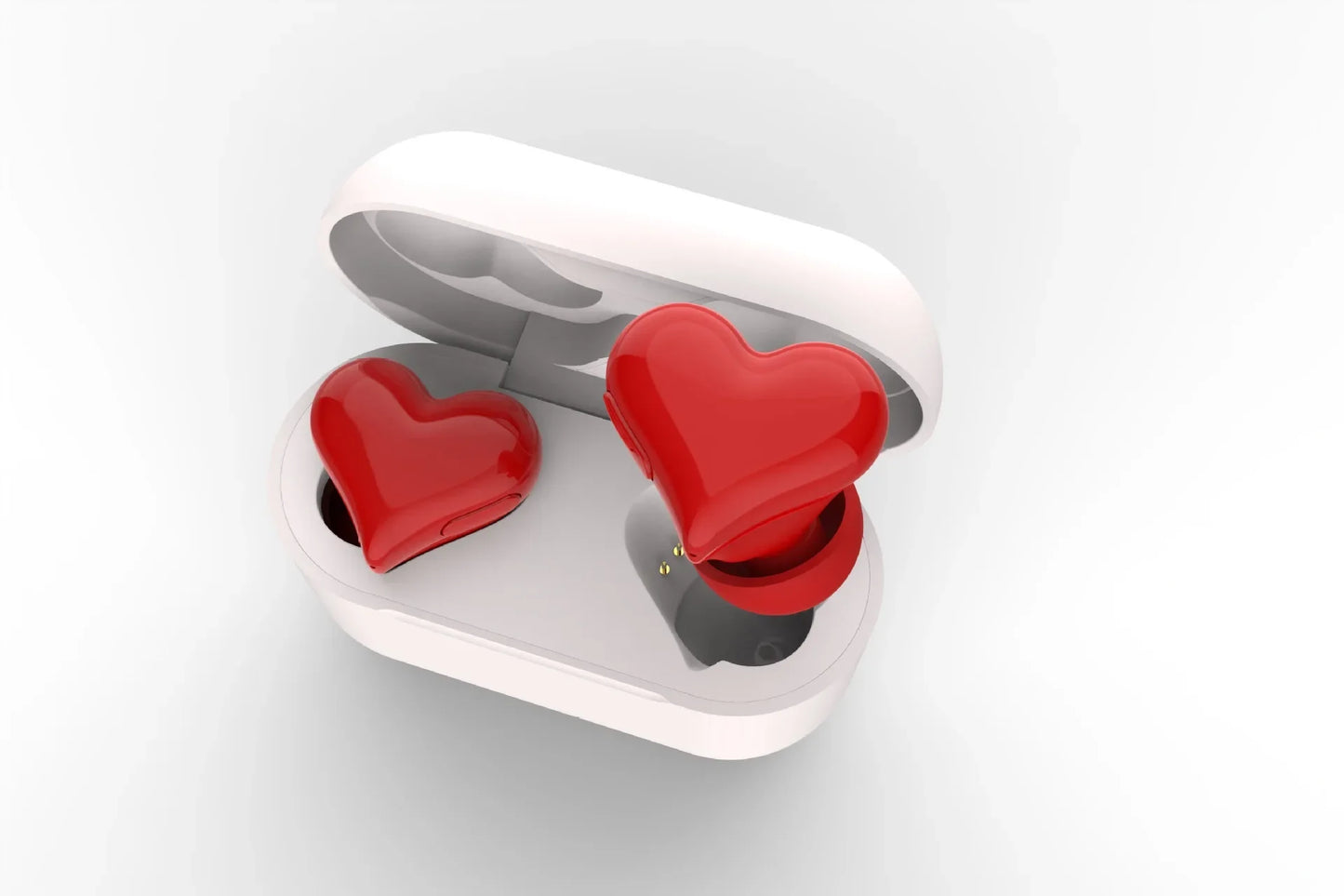 New heartbuds love earphones heart-shaped earphones cute girls wireless bluetooth earphones with colorful lights ear buds