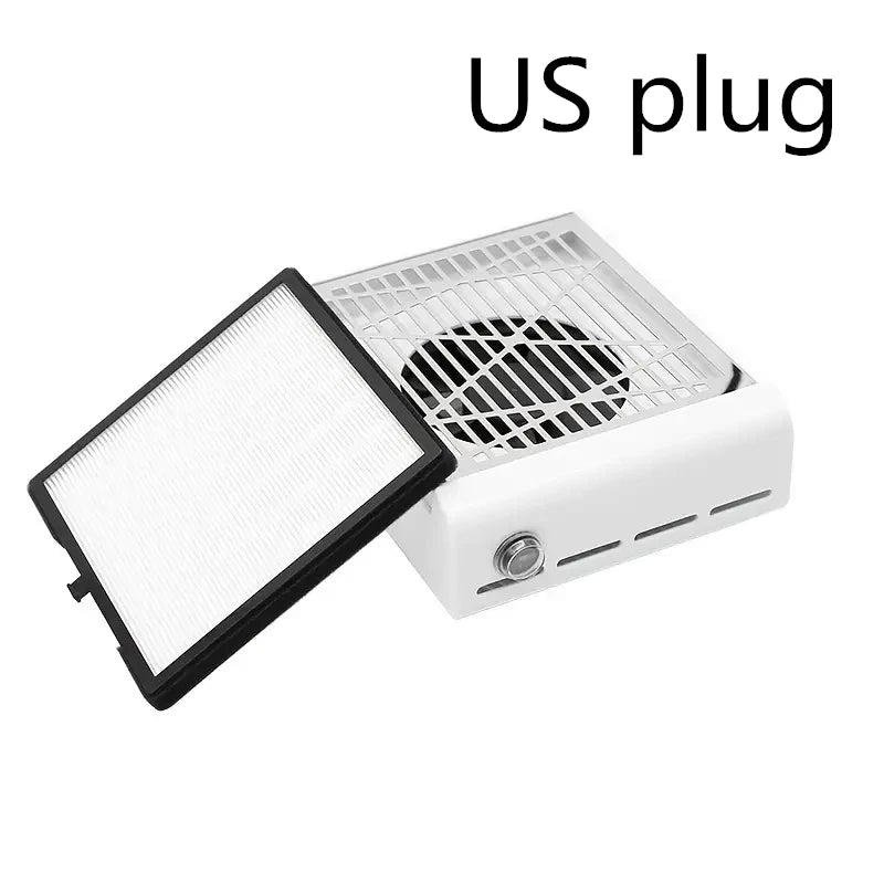 Nail Art Dust Suction Collector, 36W Nail Vacuum Dust Collector Powerful Nail Dust Extractor Cleaner