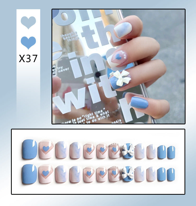 Press on Nails (24 pcs)with beautiful designs easy to apply