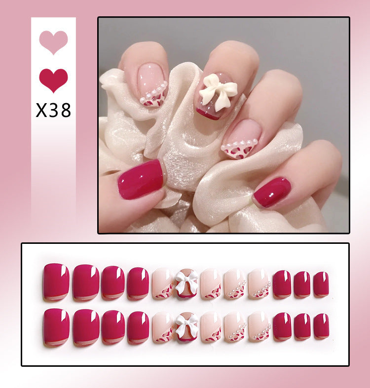 Press on Nails (24 pcs)with beautiful designs easy to apply