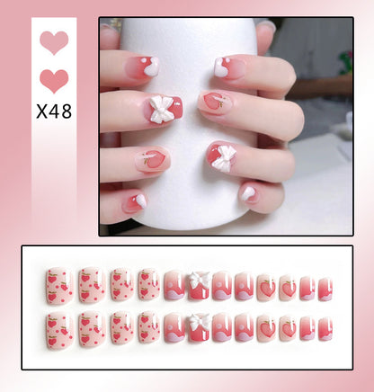 Press on Nails (24 pcs)with beautiful designs easy to apply