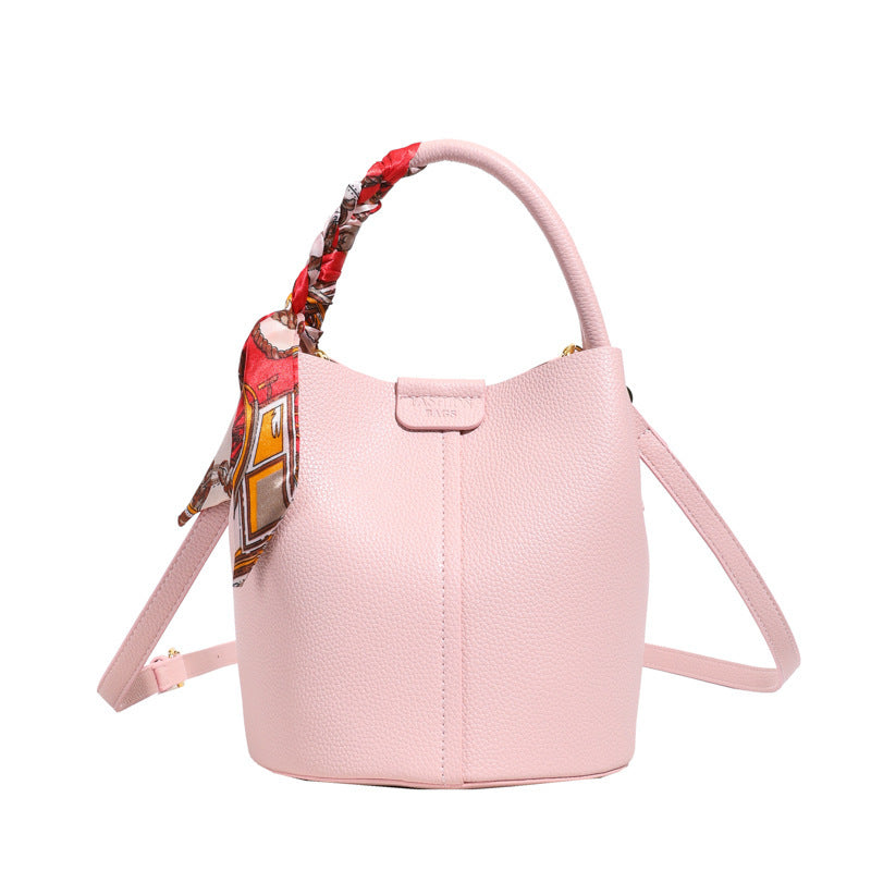 Korean Style Hand or shoulder elegant bag with scarf