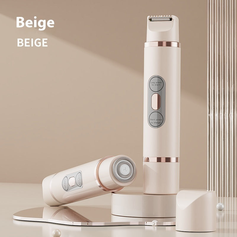 Dual-Head Electric Shaver Painless Women's Epilator for Bikini area and other places as Underarm Facial Lips Leg