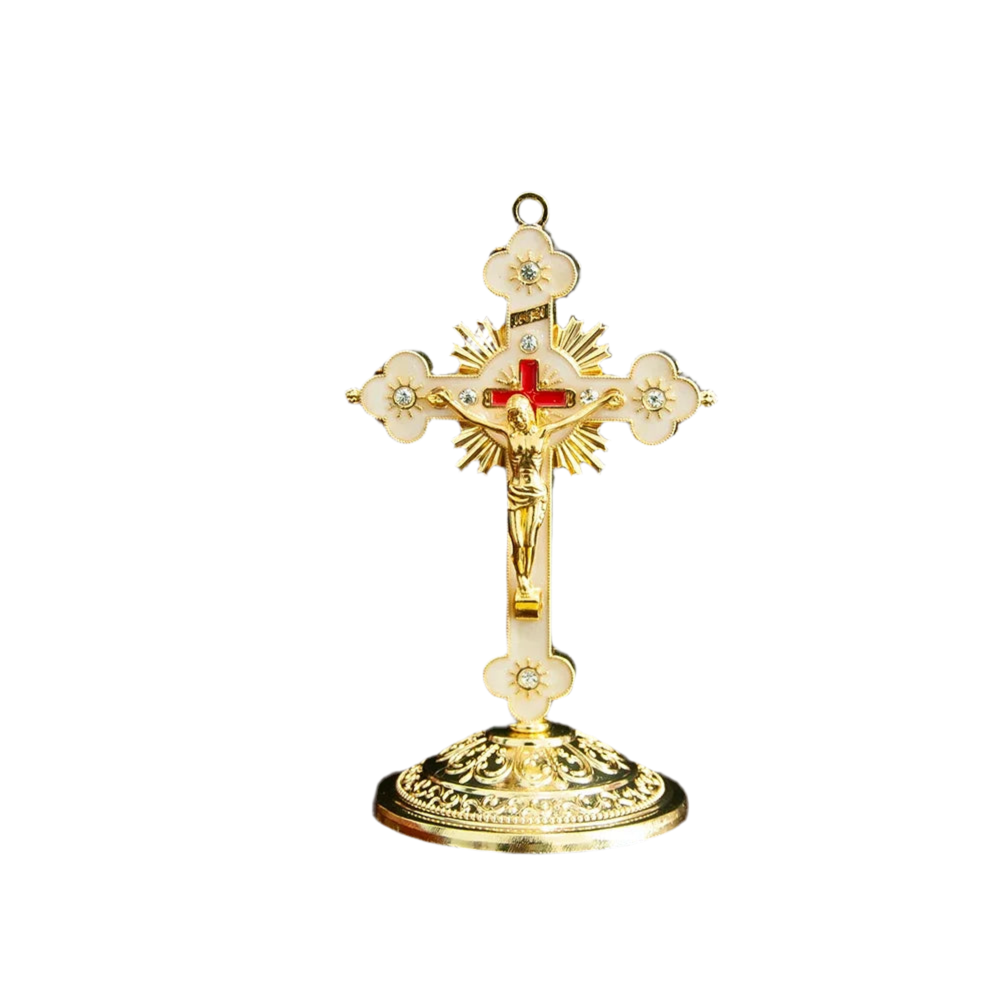 Catholicism small cross ornaments home tabletop decoration car interior center console decoration Православие