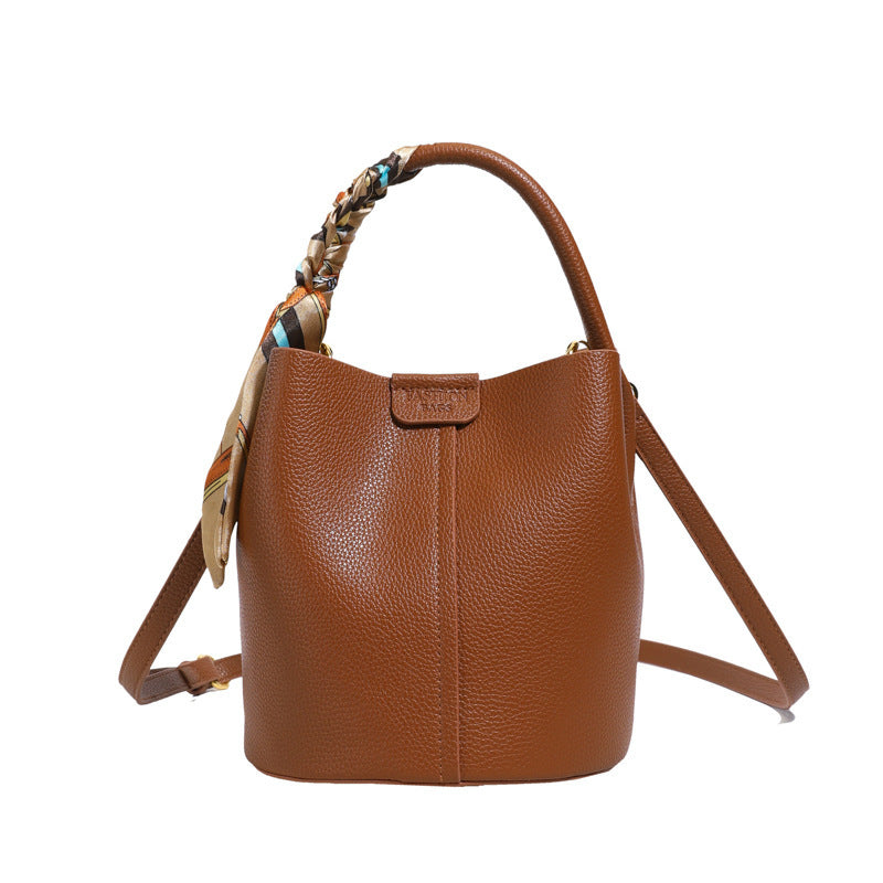 Korean Style Hand or shoulder elegant bag with scarf