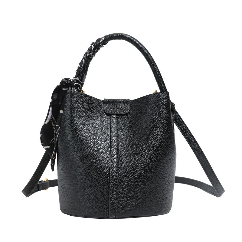 Korean Style Hand or shoulder elegant bag with scarf
