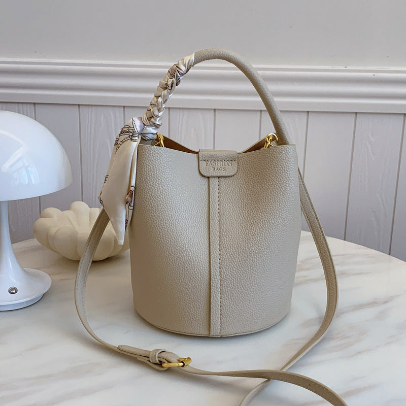 Korean Style Hand or shoulder elegant bag with scarf