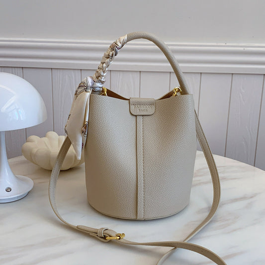 Korean Style Hand or shoulder elegant bag with scarf