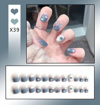 Press on Nails (24 pcs)with beautiful designs easy to apply