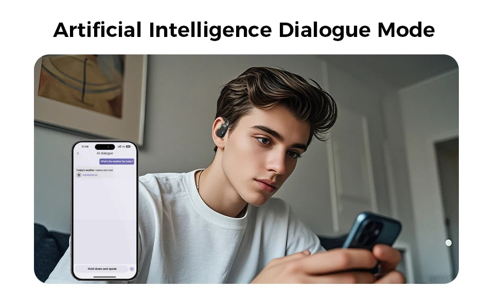 [AI Translator Earbuds]Erazer XP6 Wireless Headphones Gaming Headset Equalizer APP Bluetooth Earphones Waterproof Powerful Sound