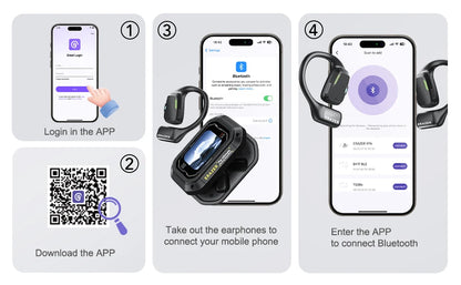 [AI Translator Earbuds]Erazer XP6 Wireless Headphones Gaming Headset Equalizer APP Bluetooth Earphones Waterproof Powerful Sound