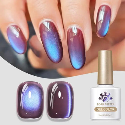 BORN PRETTY Cat Magnetic Gel Nail Polish 10ml Crystal Holographics Glass Bead Semi Permanent Soak Off UV LED Nail Art Manicure
