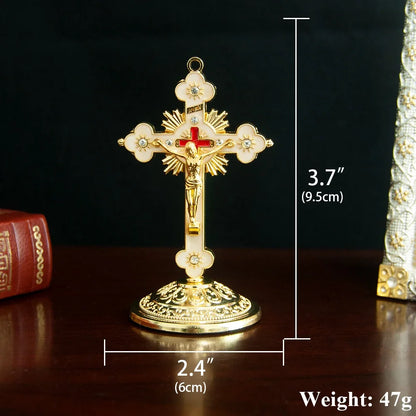 Catholicism small cross ornaments home tabletop decoration car interior center console decoration Православие