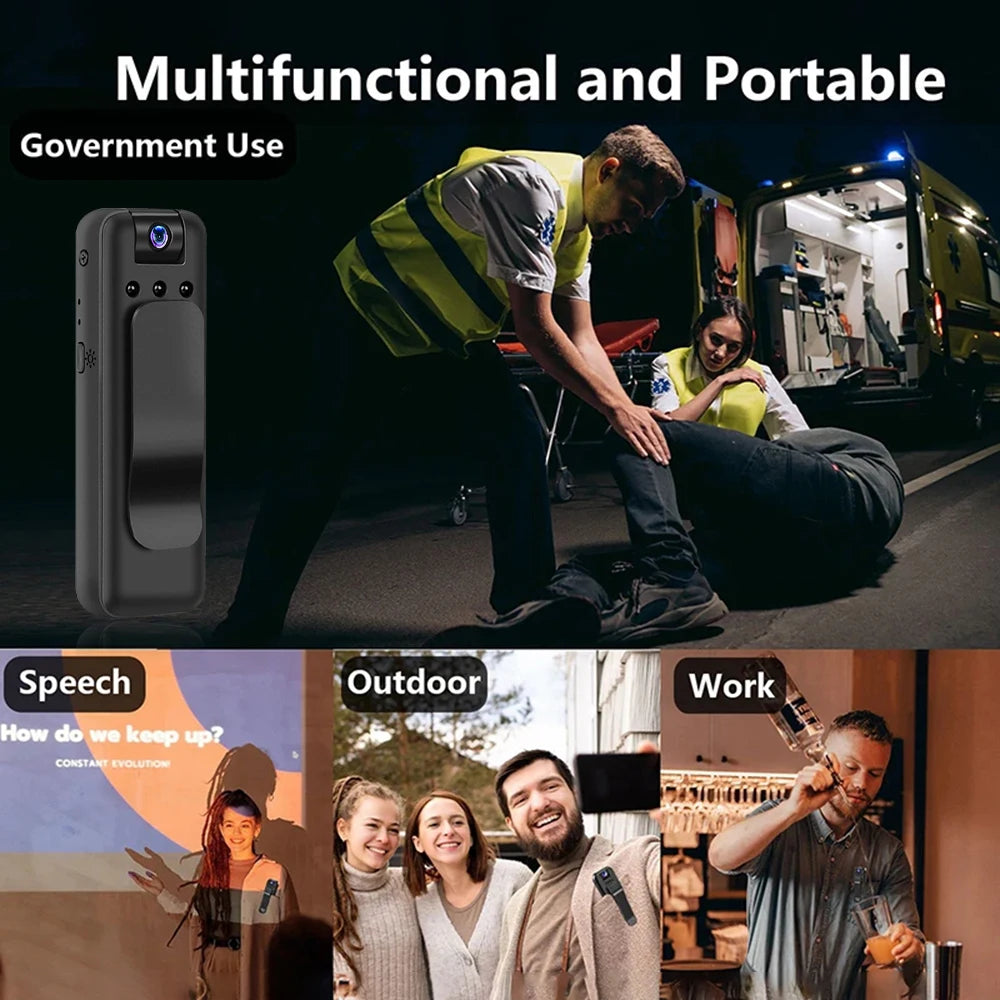 1080P HD Mini Wifi Camera Portable Recorder Outdoor Sports Photography Pen Night Vision Camera 180 Rotating Camera Support 128G