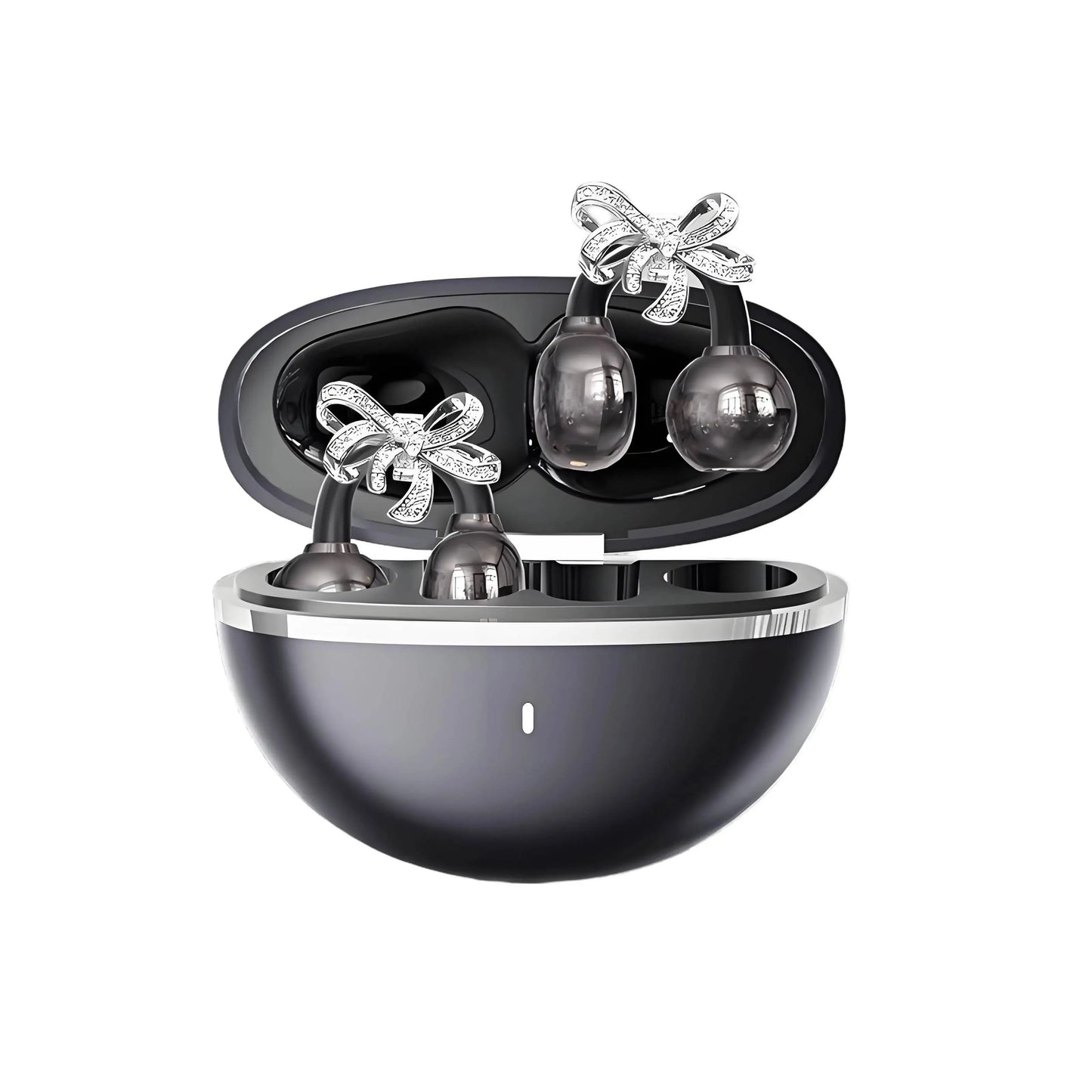 Earbuds Set with Hi-Fi Sound, Fashion & Sparkling Jewelry Ear-Clip Ornament Accessories Earphones Suit For Girl Gifts