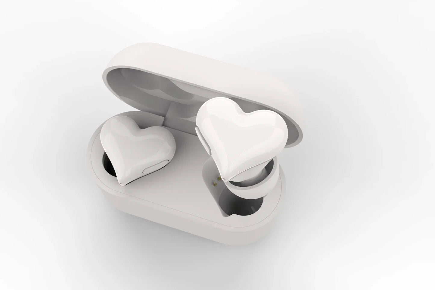 New heartbuds love earphones heart-shaped earphones cute girls wireless bluetooth earphones with colorful lights ear buds