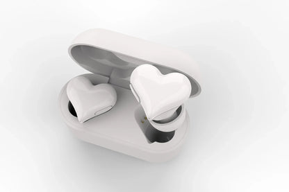 New heartbuds love earphones heart-shaped earphones cute girls wireless bluetooth earphones with colorful lights ear buds