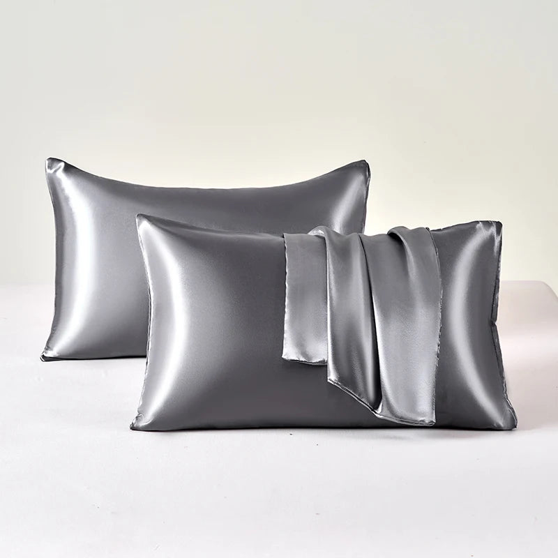 Satin Pillow cover (set of 2 Soft Breathable, Smooth Pillow Covers)