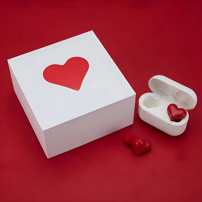 Bluetooth 5.3 Wireless Headphones Heart Shaped Earphones Woman HiFi Music Heart Earbuds Headset Fashion High Quality Girl Gifts