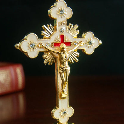 Catholicism small cross ornaments home tabletop decoration car interior center console decoration Православие