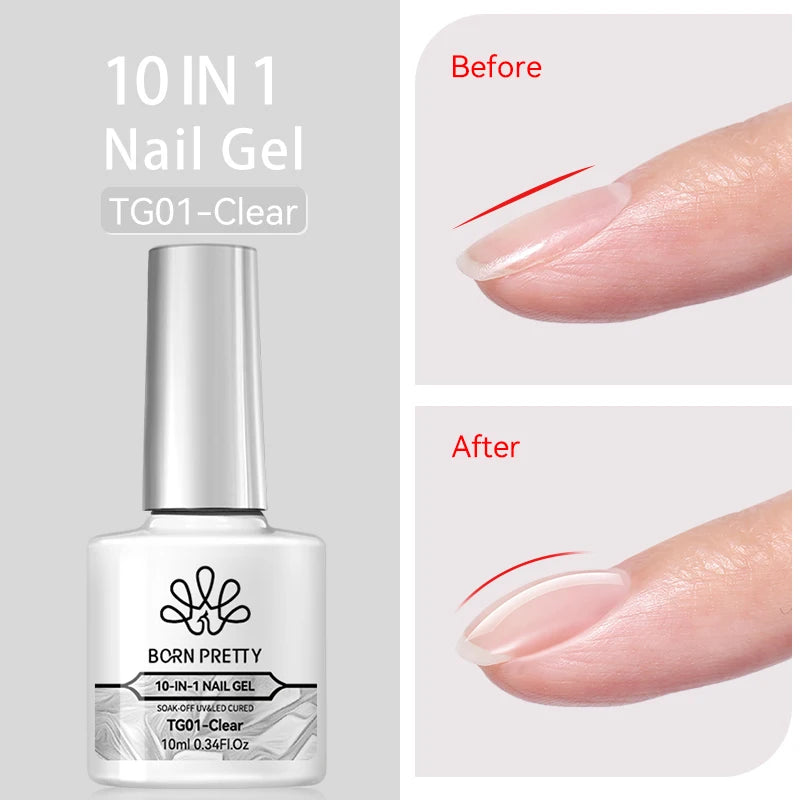 BORN PRETTY Cat Magnetic Gel Nail Polish 10ml Crystal Holographics Glass Bead Semi Permanent Soak Off UV LED Nail Art Manicure