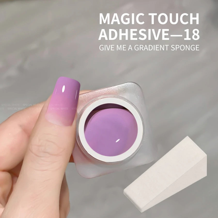 20 Colors Pat Painting Gel Nail Polish Set With Sponge Gradient Semi Permanent Soak Off UV LED Nail Art Gel Varnishes For Nails