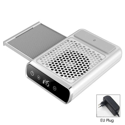 Powerful Nail Dust Vacuum Collector Professional Nail Dust Extractor With Reusable Filter Manicure Equipment Adjustable Speed