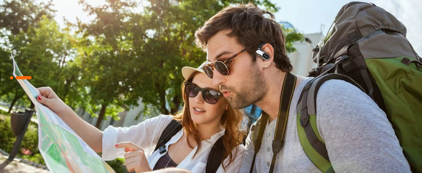 PAXA OpenAirUltra AI Translation Real Time 3-in-1 Translator Earbuds 145 Languages & Accents Bluetooth 5.4 Translating Earphones