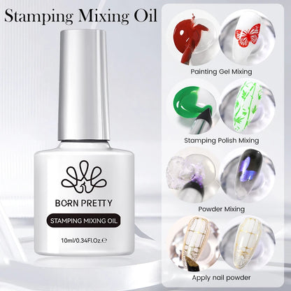 BORN PRETTY Cat Magnetic Gel Nail Polish 10ml Crystal Holographics Glass Bead Semi Permanent Soak Off UV LED Nail Art Manicure