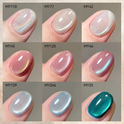 BORN PRETTY Cat Magnetic Gel Nail Polish 10ml Crystal Holographics Glass Bead Semi Permanent Soak Off UV LED Nail Art Manicure