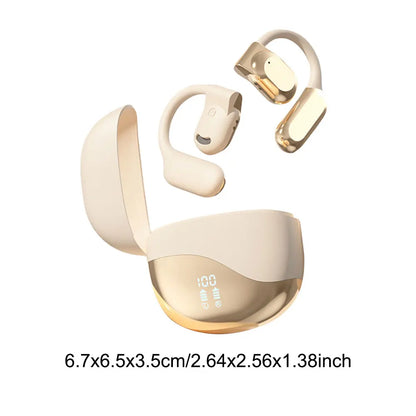 AI Translator Earbuds Bluetooth 5.4 Noise Cancelling Two-Way Voice Translator Ear Hook 144 Languages Translation Earphones