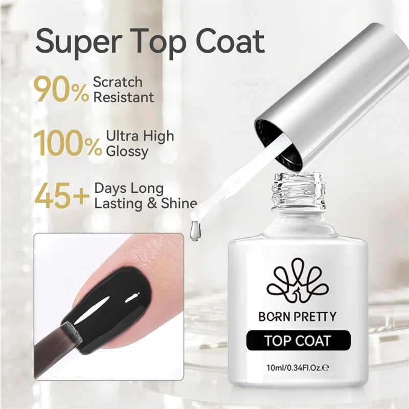 BORN PRETTY Cat Magnetic Gel Nail Polish 10ml Crystal Holographics Glass Bead Semi Permanent Soak Off UV LED Nail Art Manicure