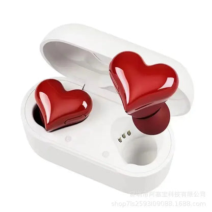 New heartbuds love earphones heart-shaped earphones cute girls wireless bluetooth earphones with colorful lights ear buds