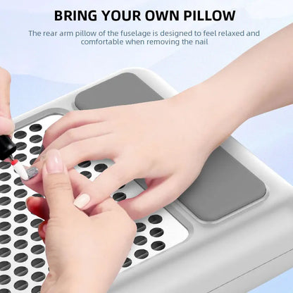 Powerful Nail Dust Vacuum Collector Professional Nail Dust Extractor With Reusable Filter Manicure Equipment Adjustable Speed