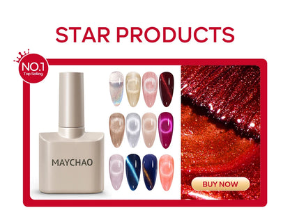 MAYCHAO Transparent Jelly Gel Nail Polish SemiPermanent Polish Soak Off UV LED Gel Art Nail Varnish Nude Collection 7.3ml DIY