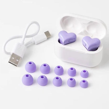 New Wireless Bluetooth Headphones Heart Shaped Earphones woman Earphone High Quality Heart Earbuds Girl Gift