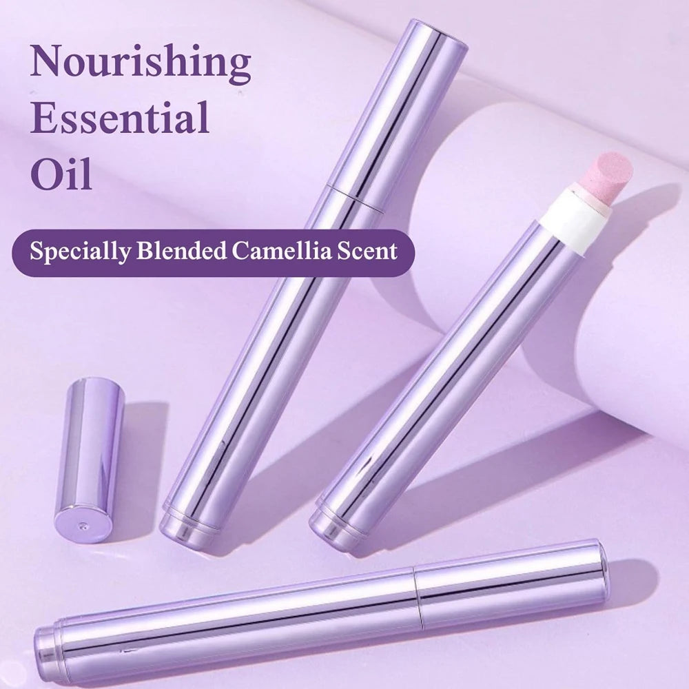 1Pcs 3-In-1 Nail Care Essentical Oil Pen Remover Dead Skin Burrs Nail Cuticle Pusher Strengthen Repair Damaged Nail Essent Oils