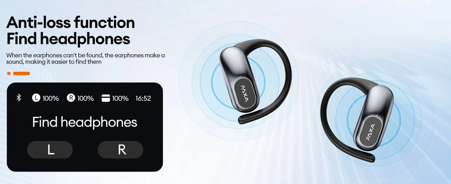PAXA OpenAirUltra AI Translation Real Time 3-in-1 Translator Earbuds 145 Languages & Accents Bluetooth 5.4 Translating Earphones