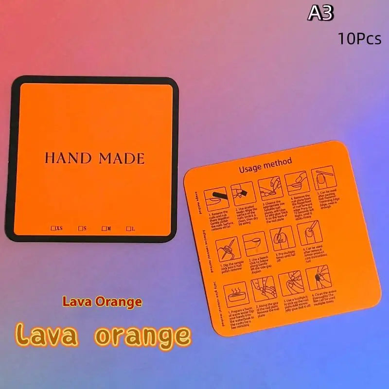 False Nails Display Cards Storage Box Personality Fluorescent Color False Nail Tips Manicure Tools Art Supplies