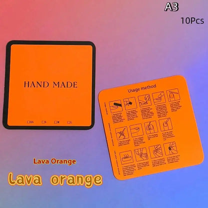 False Nails Display Cards Storage Box Personality Fluorescent Color False Nail Tips Manicure Tools Art Supplies