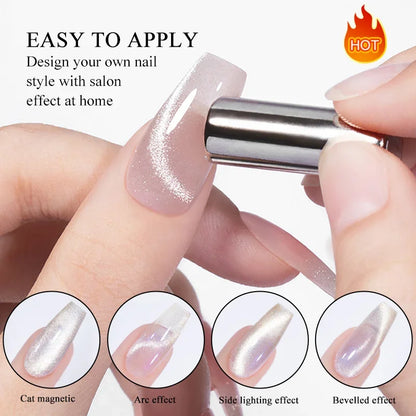BORN PRETTY Cat Magnetic Gel Nail Polish 10ml Crystal Holographics Glass Bead Semi Permanent Soak Off UV LED Nail Art Manicure