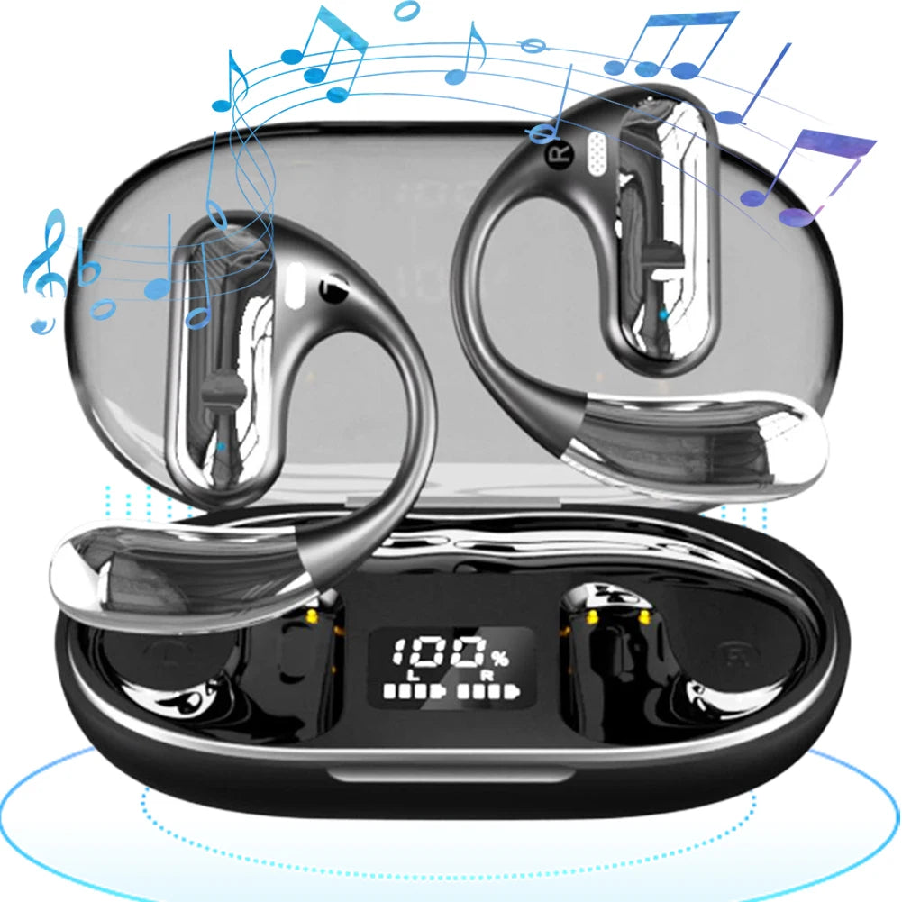 144 Languages AI Real-Time Translation Earbuds Wireless Bluetooth-Compatible 5.3 Earphones Earhook Sports Headphone
