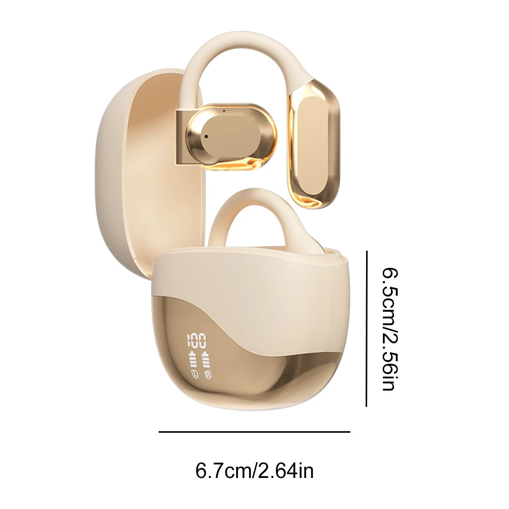 AI Translator Earbuds Bluetooth 5.4 Noise Cancelling Two-Way Voice Translator Ear Hook 144 Languages Translation Earphones
