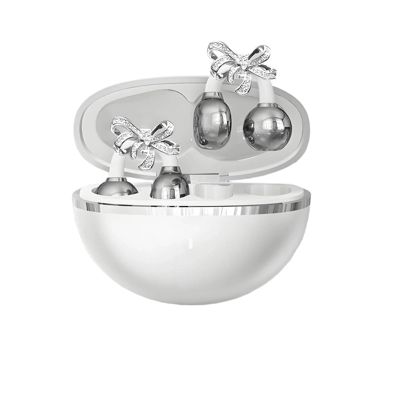 Earbuds Set with Hi-Fi Sound, Fashion & Sparkling Jewelry Ear-Clip Ornament Accessories Earphones Suit For Girl Gifts
