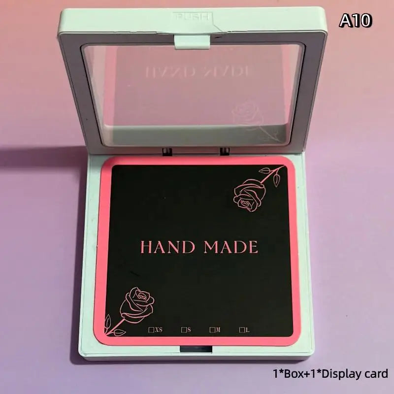 False Nails Display Cards Storage Box Personality Fluorescent Color False Nail Tips Manicure Tools Art Supplies