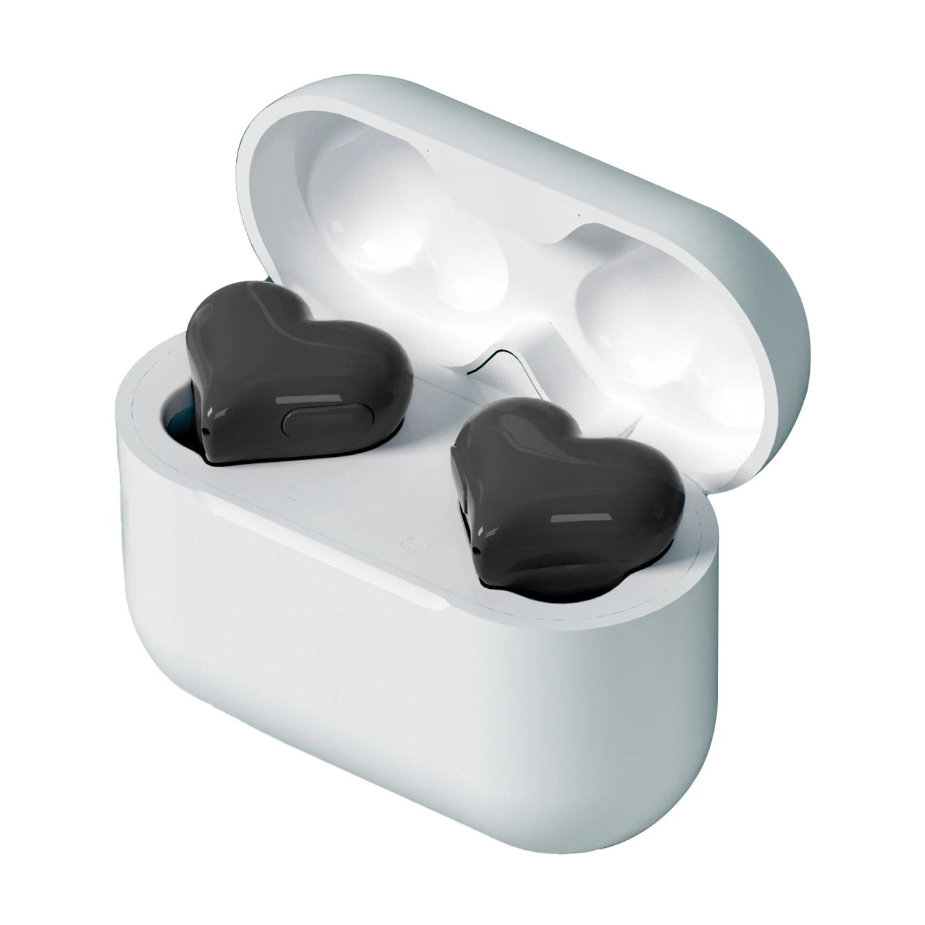 Bluetooth 5.3 Wireless Headphones Heart Shaped Earphones Woman HiFi Music Heart Earbuds Headset Fashion High Quality Girl Gifts