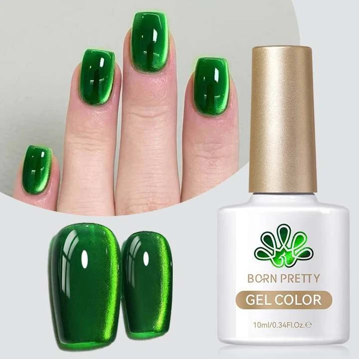 BORN PRETTY Cat Magnetic Gel Nail Polish 10ml Crystal Holographics Glass Bead Semi Permanent Soak Off UV LED Nail Art Manicure