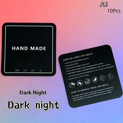 False Nails Display Cards Storage Box Personality Fluorescent Color False Nail Tips Manicure Tools Art Supplies