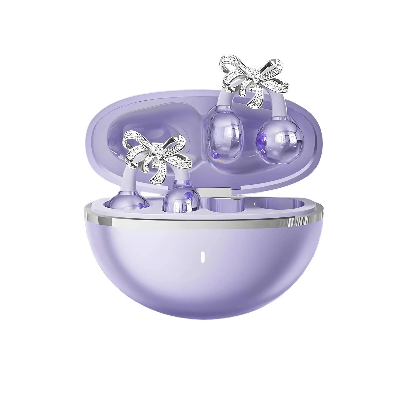 Earbuds Set with Hi-Fi Sound, Fashion & Sparkling Jewelry Ear-Clip Ornament Accessories Earphones Suit For Girl Gifts