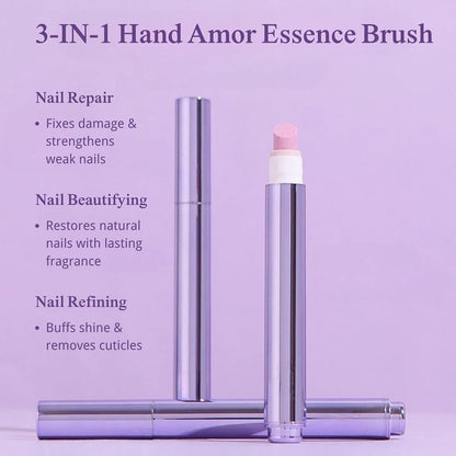 1Pcs 3-In-1 Nail Care Essentical Oil Pen Remover Dead Skin Burrs Nail Cuticle Pusher Strengthen Repair Damaged Nail Essent Oils